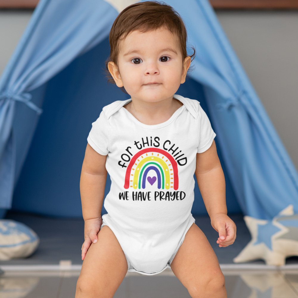 For This Child We Have Prayed Baby Bodysuit - Jesus Passion Apparel