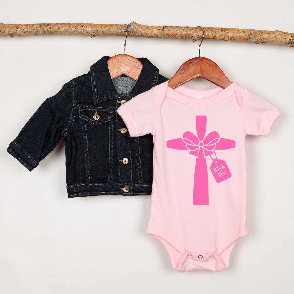 Gift from God Pink Ribbon Baby Bodysuit - Jesus Passion Apparel