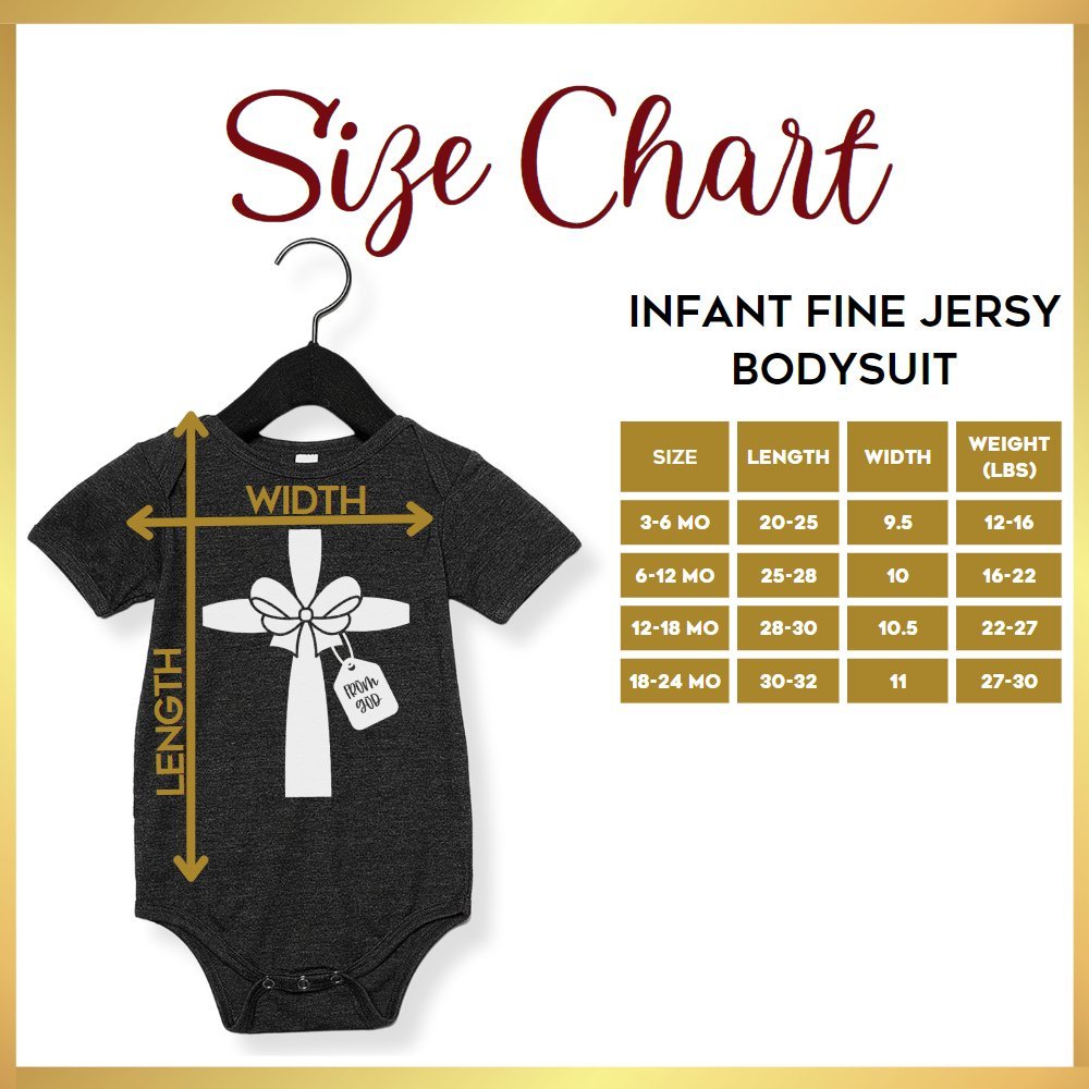 Gift from God White Ribbon Baby Bodysuit - Jesus Passion Apparel