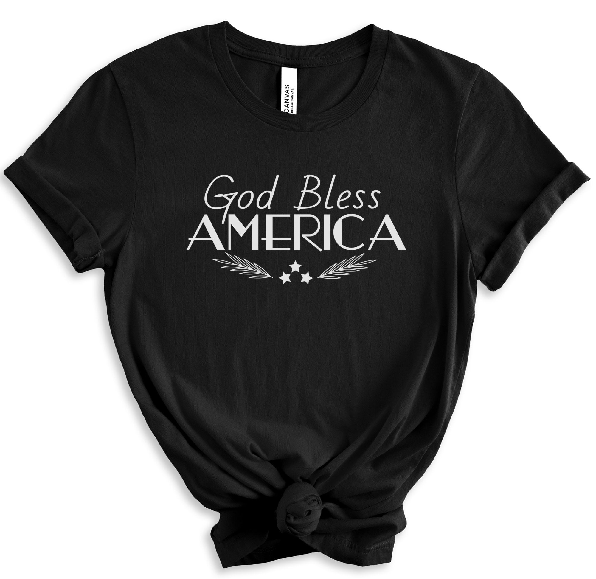 God Bless America Women's Short Sleeve T-shirt - Jesus Passion Apparel