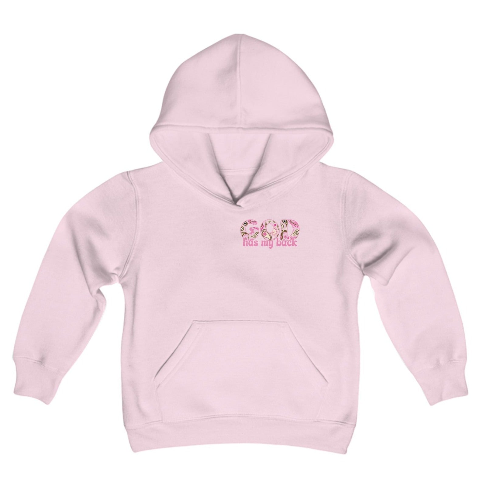 God Has My Back Youth Hoodie - Jesus Passion Apparel