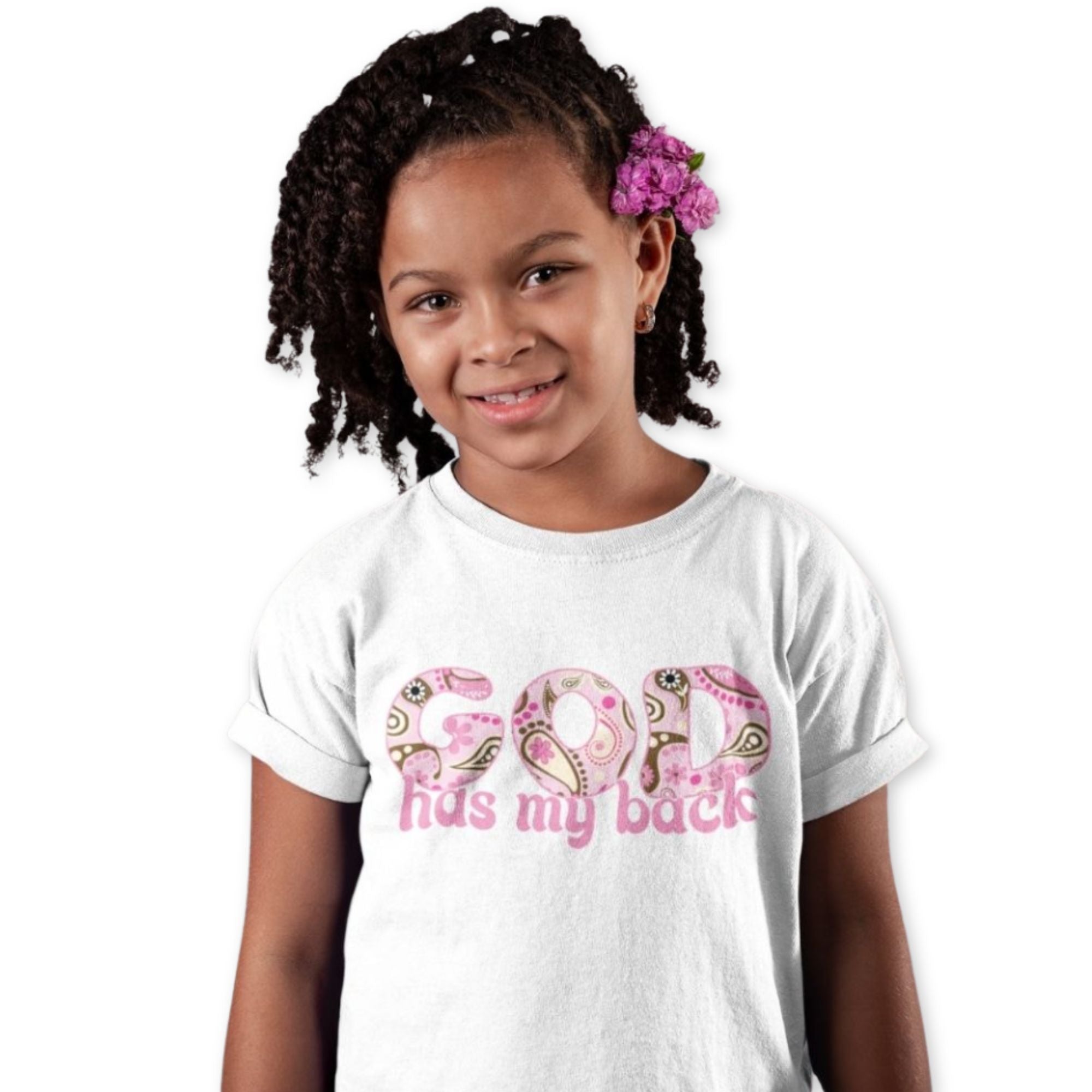 God Has my Back Youth Relaxed - Fit T-Shirt - Jesus Passion Apparel