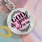 God is Good All the Time Daily Encouragment Keychain - Jesus Passion Apparel