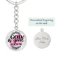 God is Good All the Time Daily Encouragment Keychain - Jesus Passion Apparel