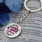 God is Good All the Time Daily Encouragment Keychain - Jesus Passion Apparel