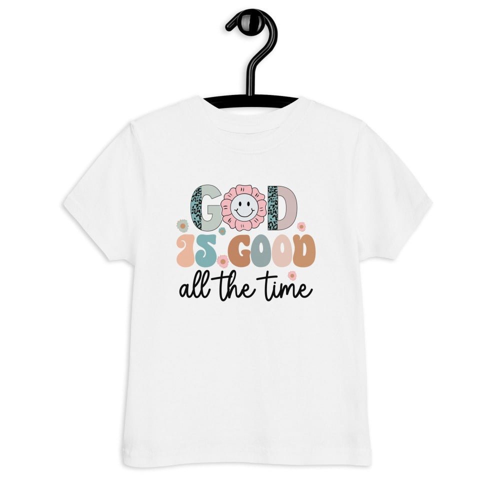 God is Good all the Time Toddler's Fine Jersey Tee - Jesus Passion Apparel