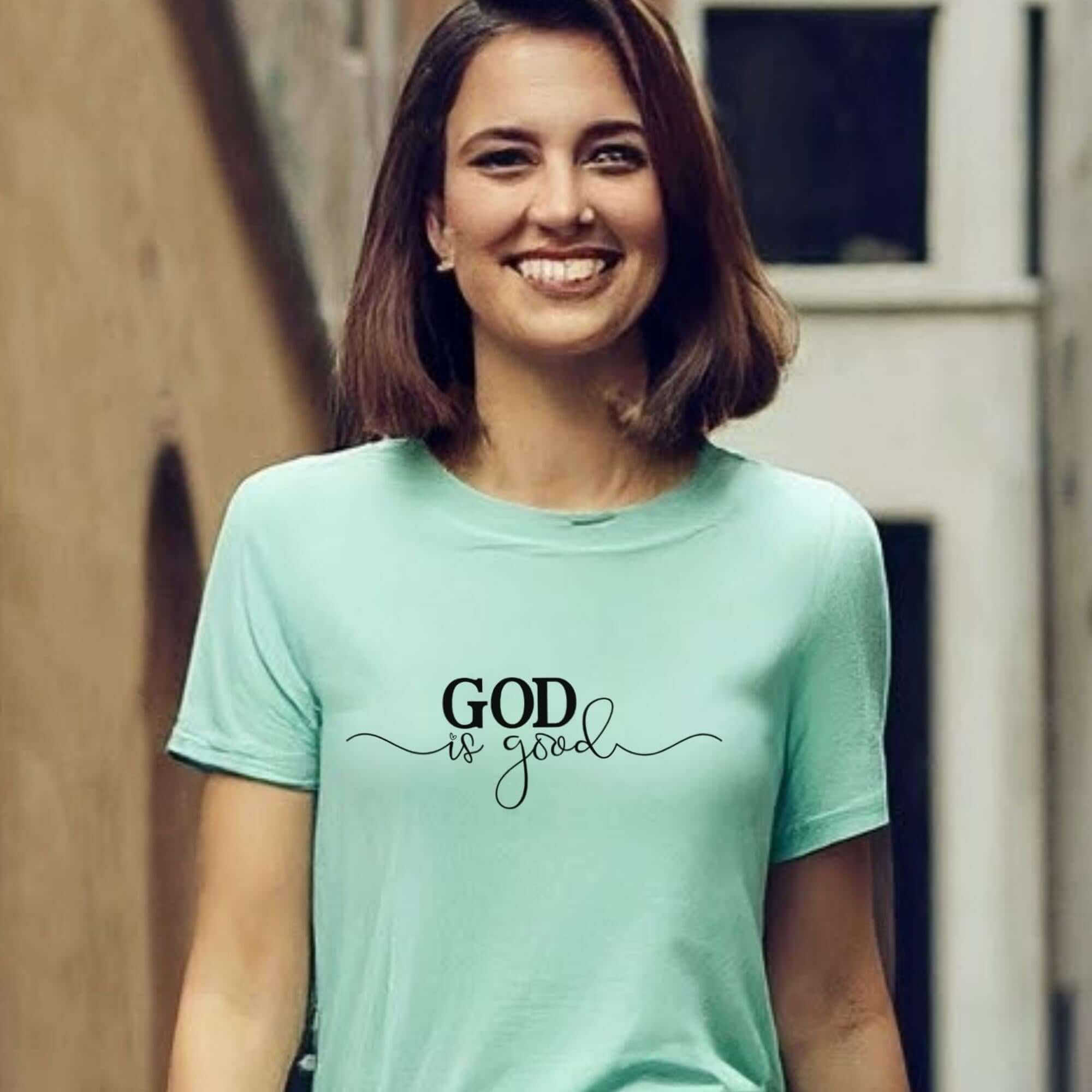 God Is Good Women's Short Sleeve Tee - Jesus Passion Apparel