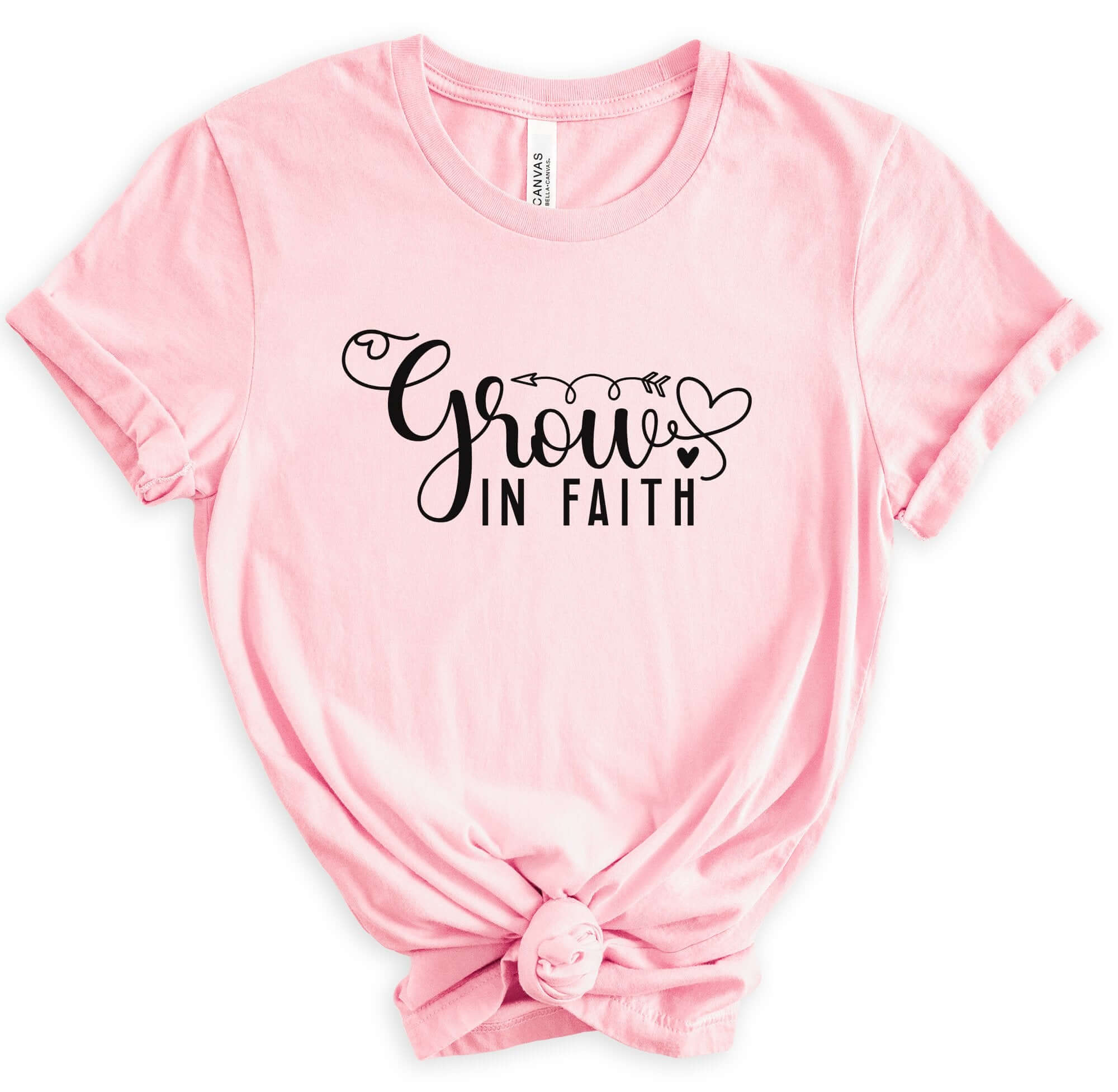 Grow In Faith Women's Short Sleeve Tee - Jesus Passion Apparel