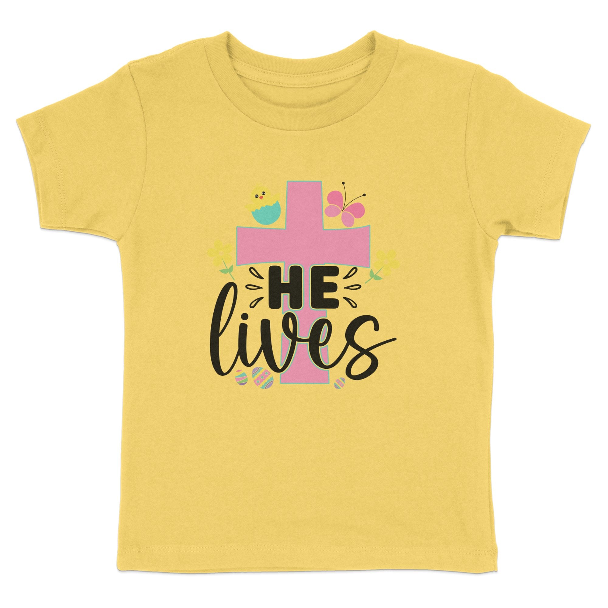 He Lives Toddler Short Sleeve Tee - Jesus Passion Apparel