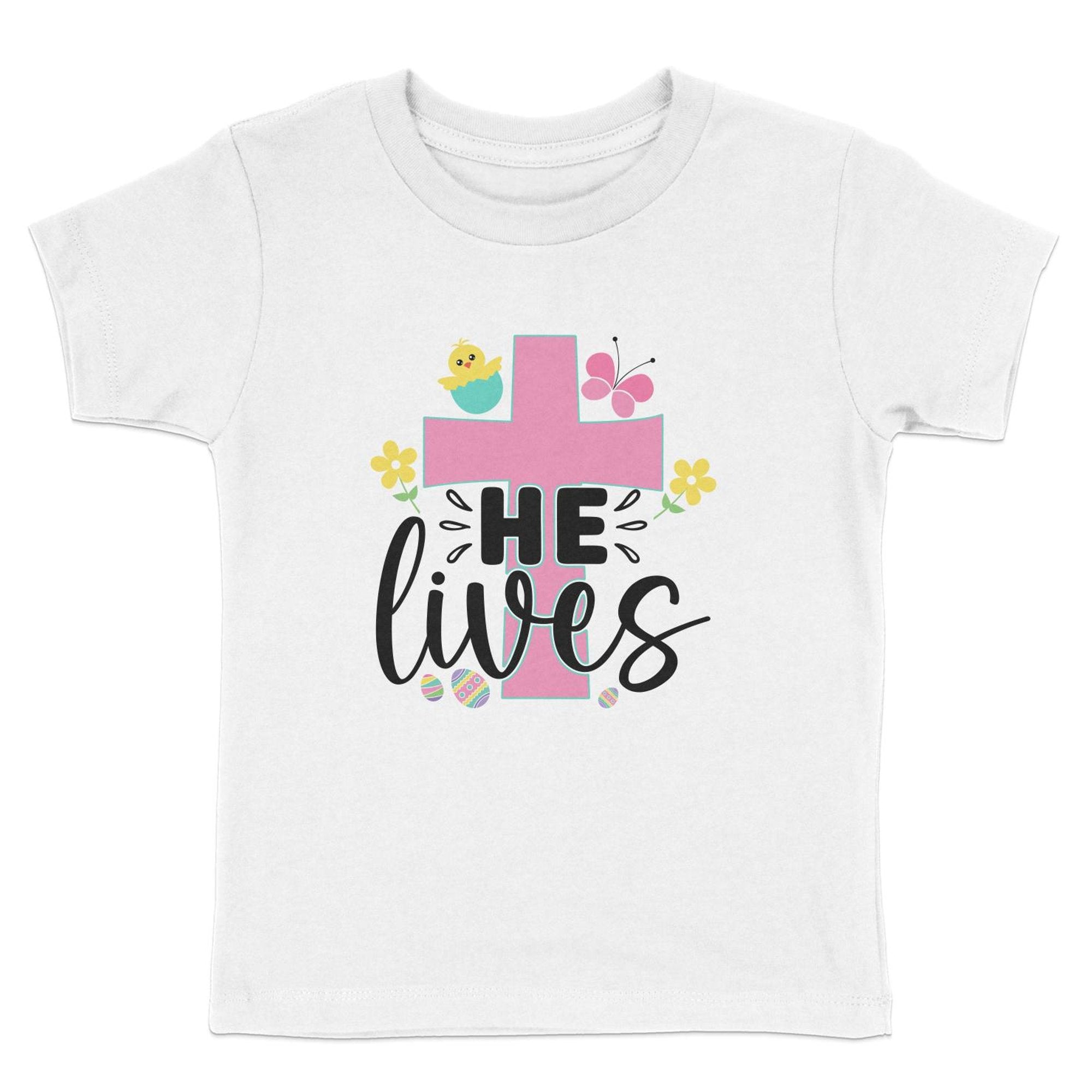 He Lives Toddler Short Sleeve Tee - Jesus Passion Apparel