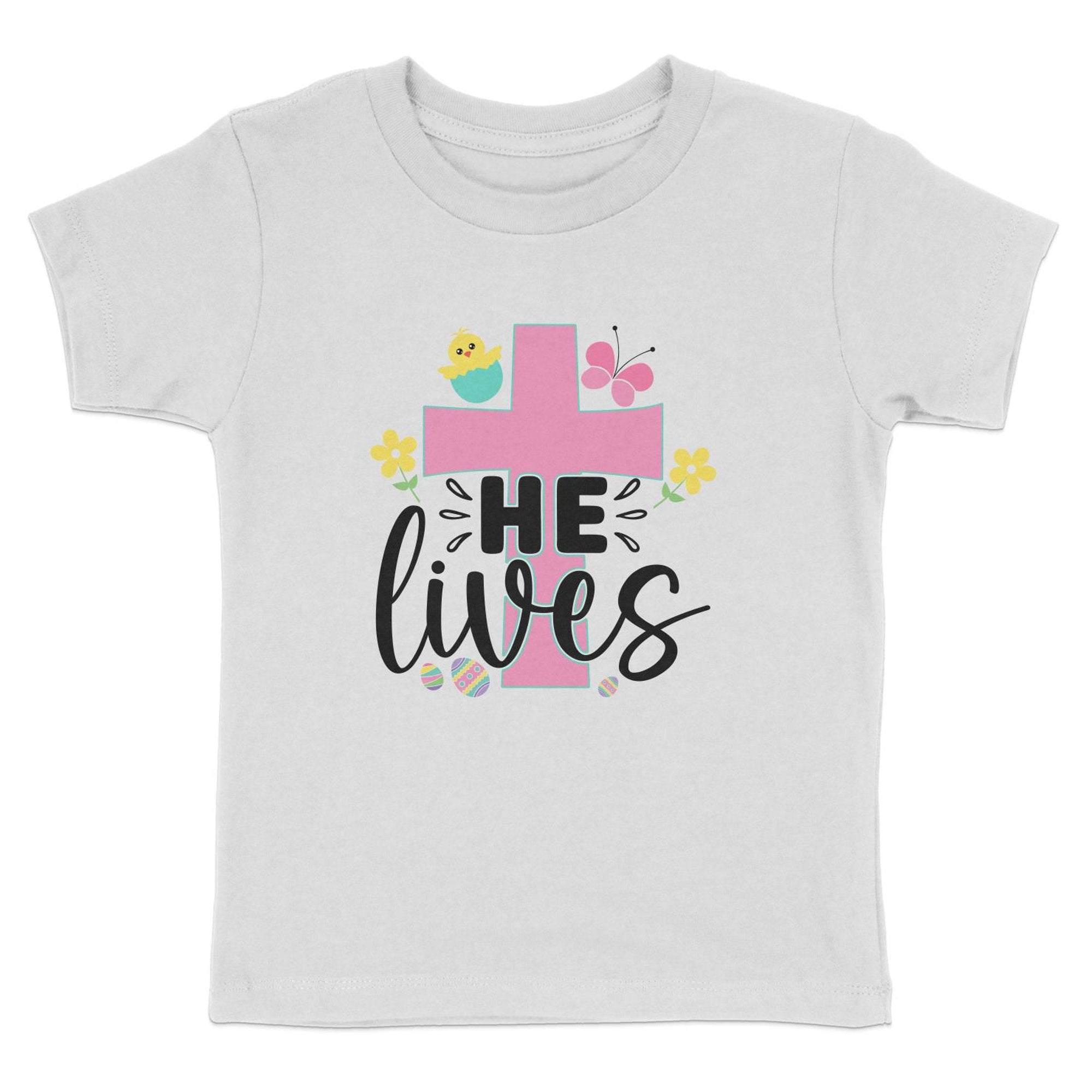 He Lives Toddler Short Sleeve Tee - Jesus Passion Apparel