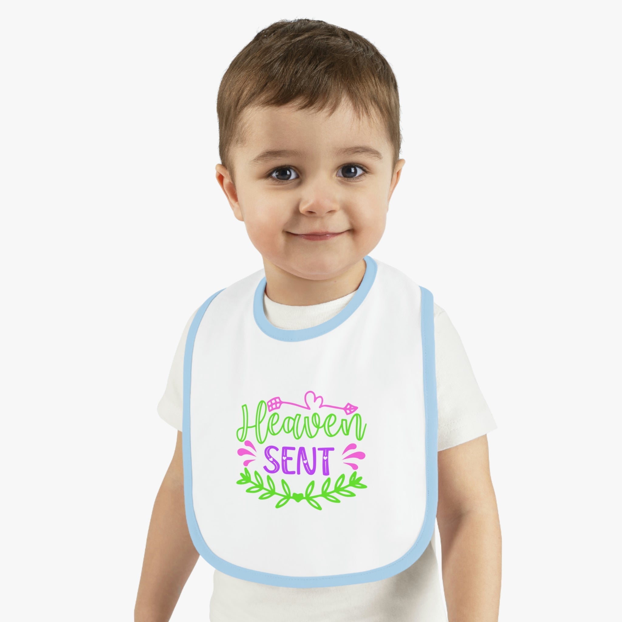 Heaven Sent Baby Jersey Bib - Jesus Passion Apparel