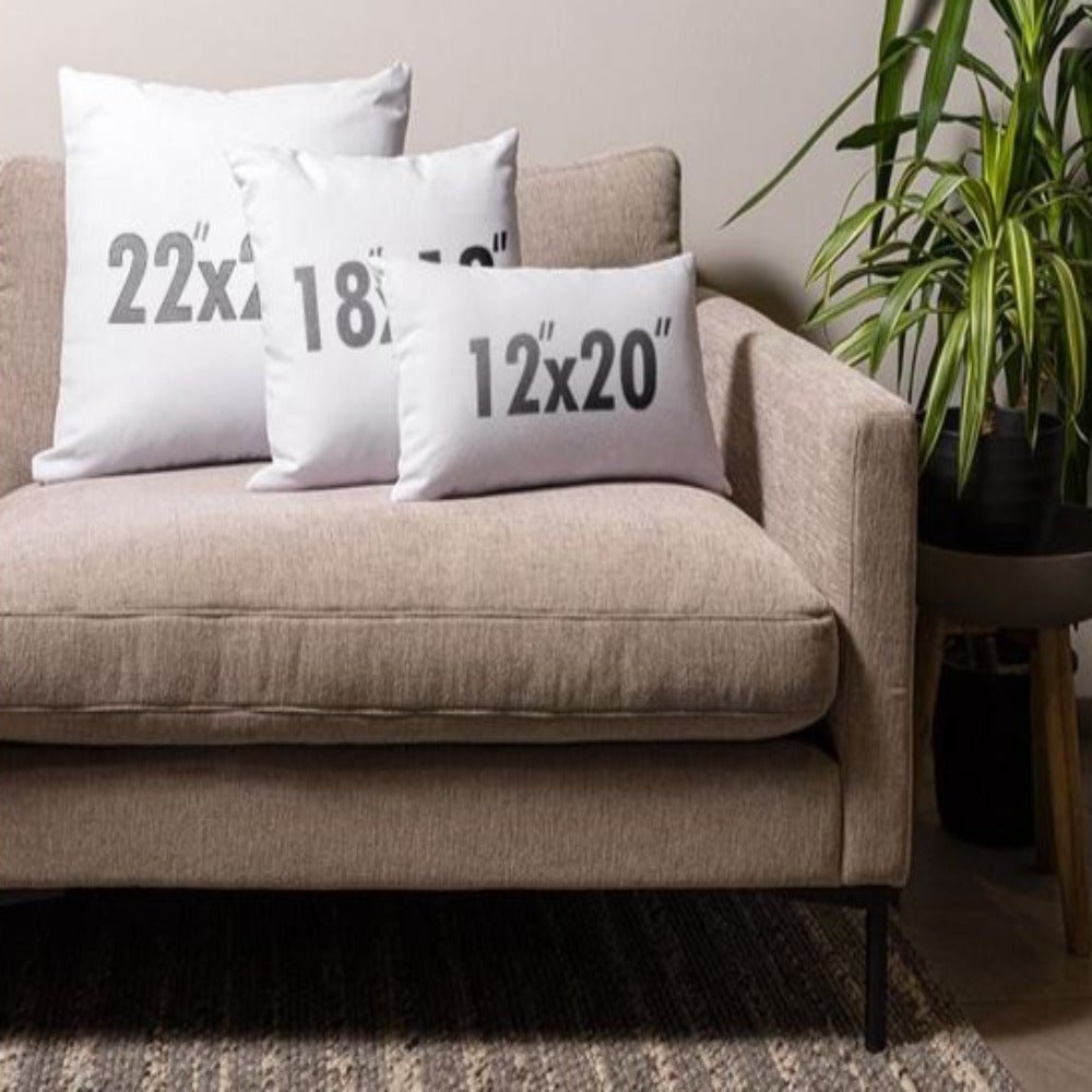 Home is Where God Is Script with Natural Linen Design Premium Pillows - Jesus Passion Apparel