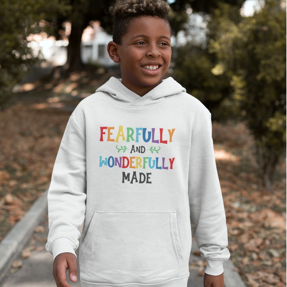 I am Fearfully Made Youth Hoodie - Jesus Passion Apparel