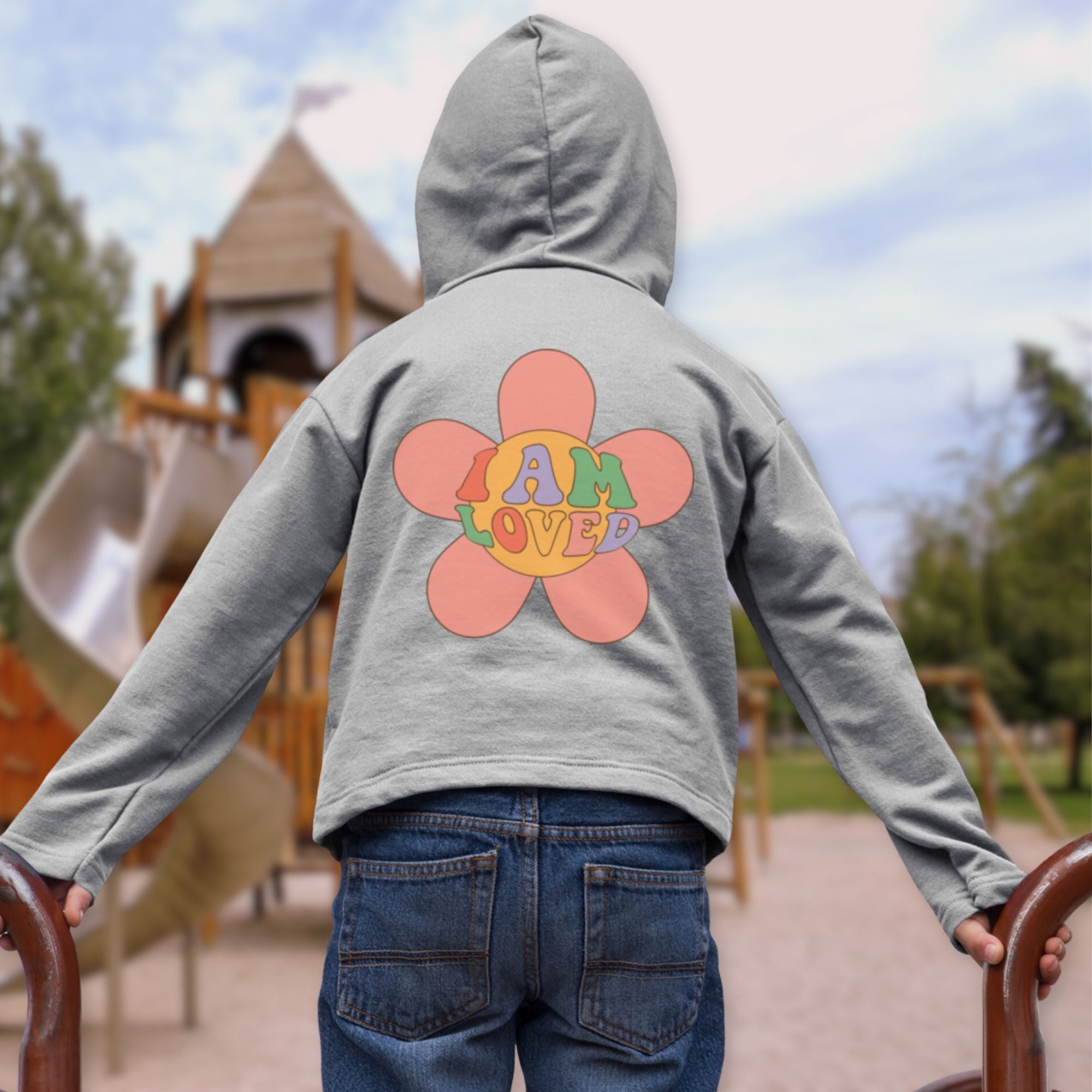 I Am Loved Toddler Jacket Full - Zip Fleece Hoodie - Jesus Passion Apparel