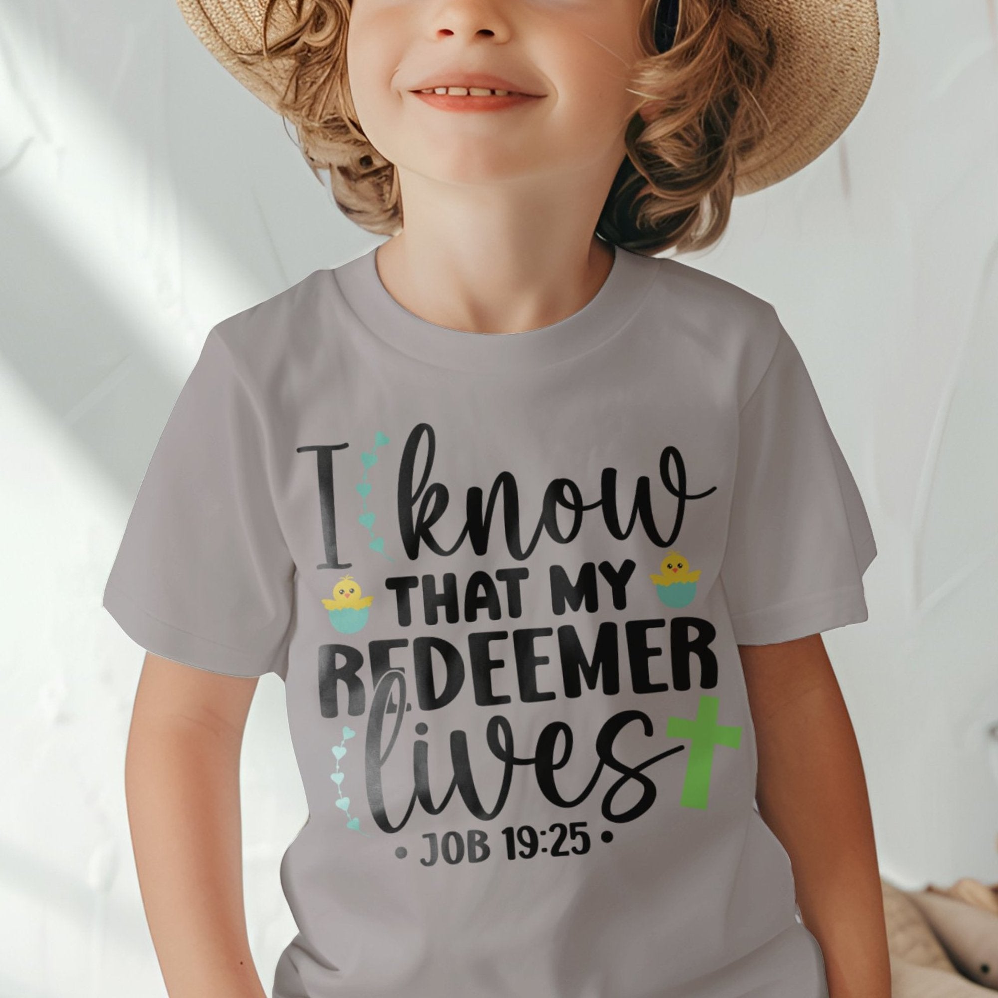 I Know That My Redeemer Lives Job 19 25 Toddler Short Sleeve Tee - Jesus Passion Apparel