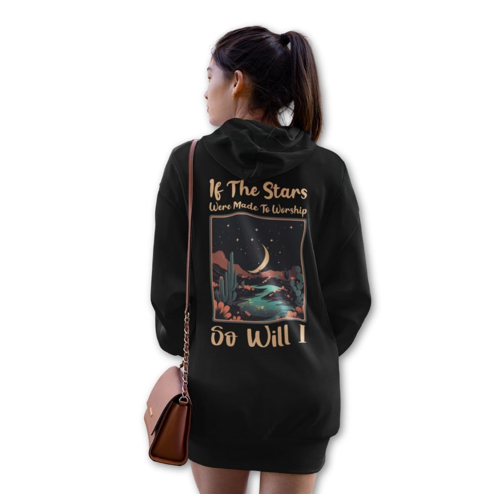 If the Stars Were Made to Worship Women's Jacket Heavy Blend Full - Zip Hooded Sweatshirt - Jesus Passion Apparel