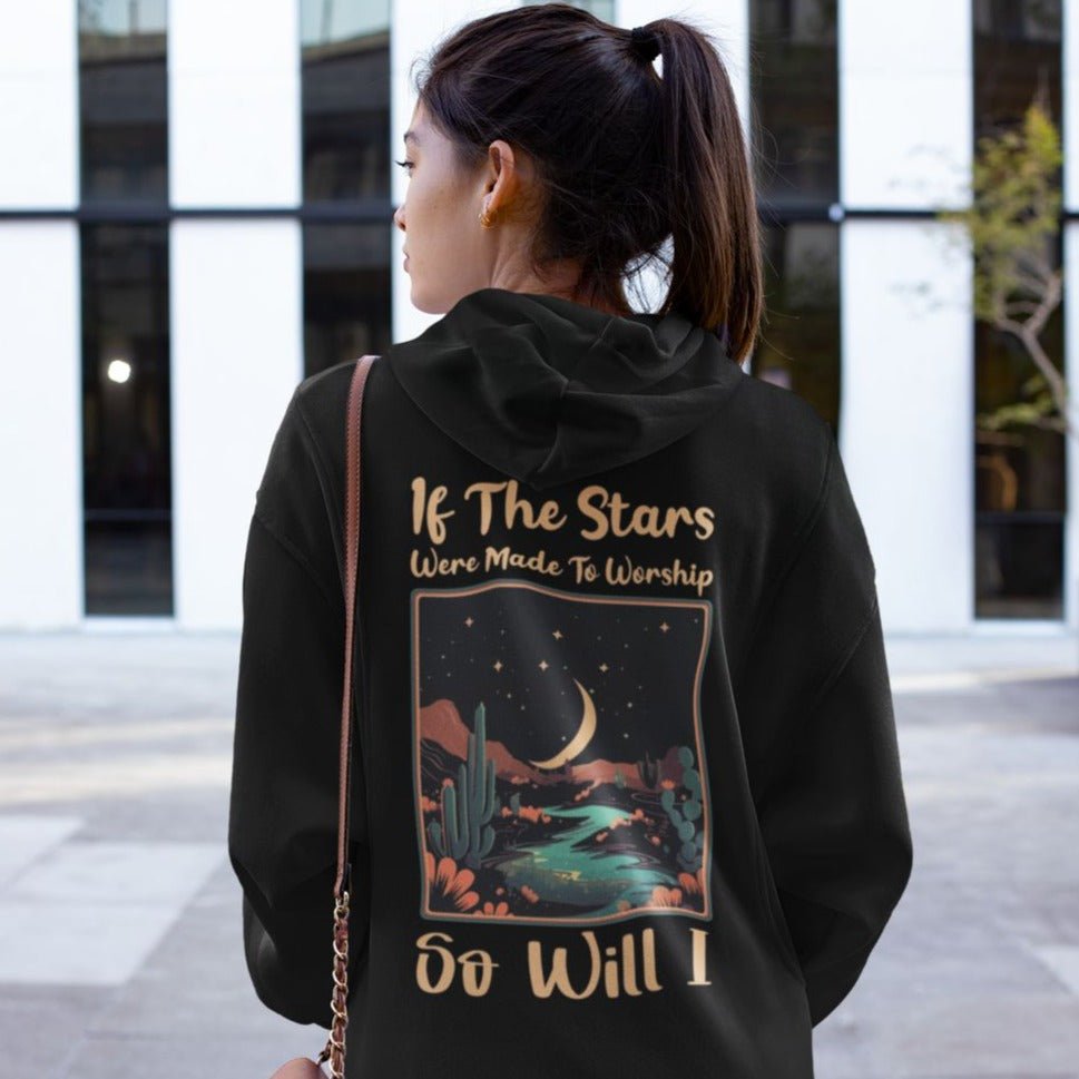 If the Stars Were Made to Worship Women's Jacket Heavy Blend Full - Zip Hooded Sweatshirt - Jesus Passion Apparel