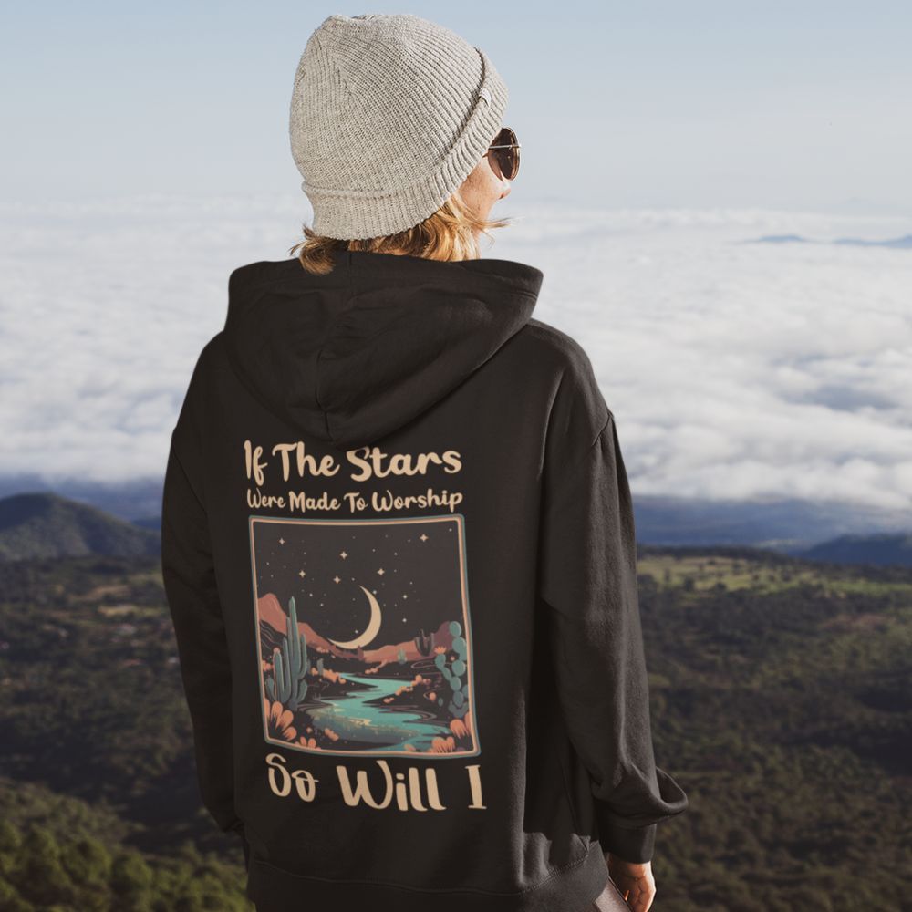 If the Stars Were Made to Worship Women's Jacket Heavy Blend Full - Zip Hooded Sweatshirt - Jesus Passion Apparel