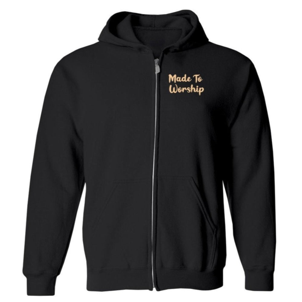 If the Stars Were Made to Worship Women's Jacket Heavy Blend Full - Zip Hooded Sweatshirt - Jesus Passion Apparel