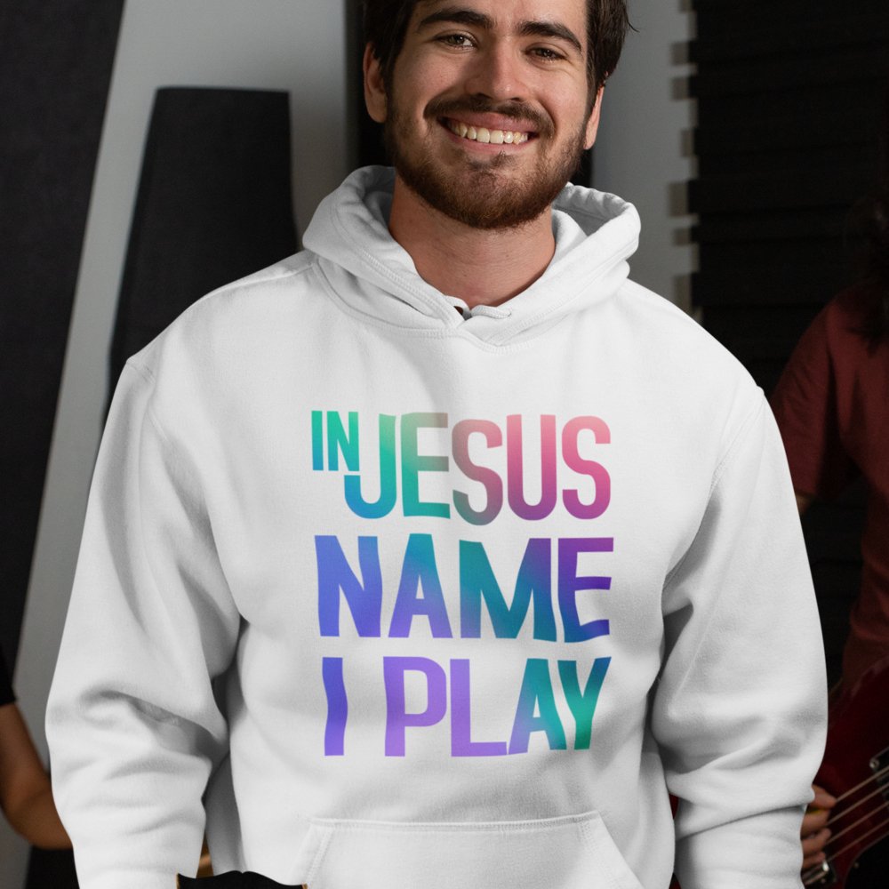 In Jesus Name I Play Drums - Mini Set Men's Heavy Blend™ Hoodie - Jesus Passion Apparel