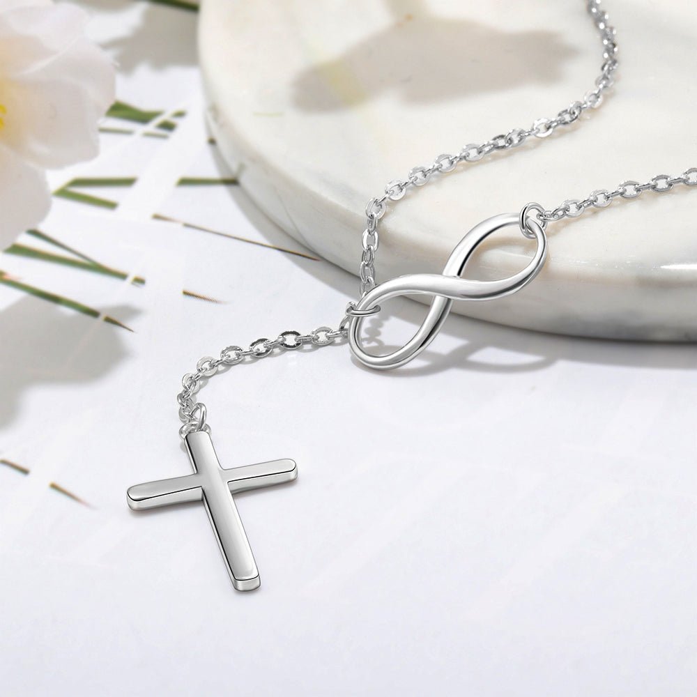 Infinity Cross Necklace - Jesus Passion Apparel