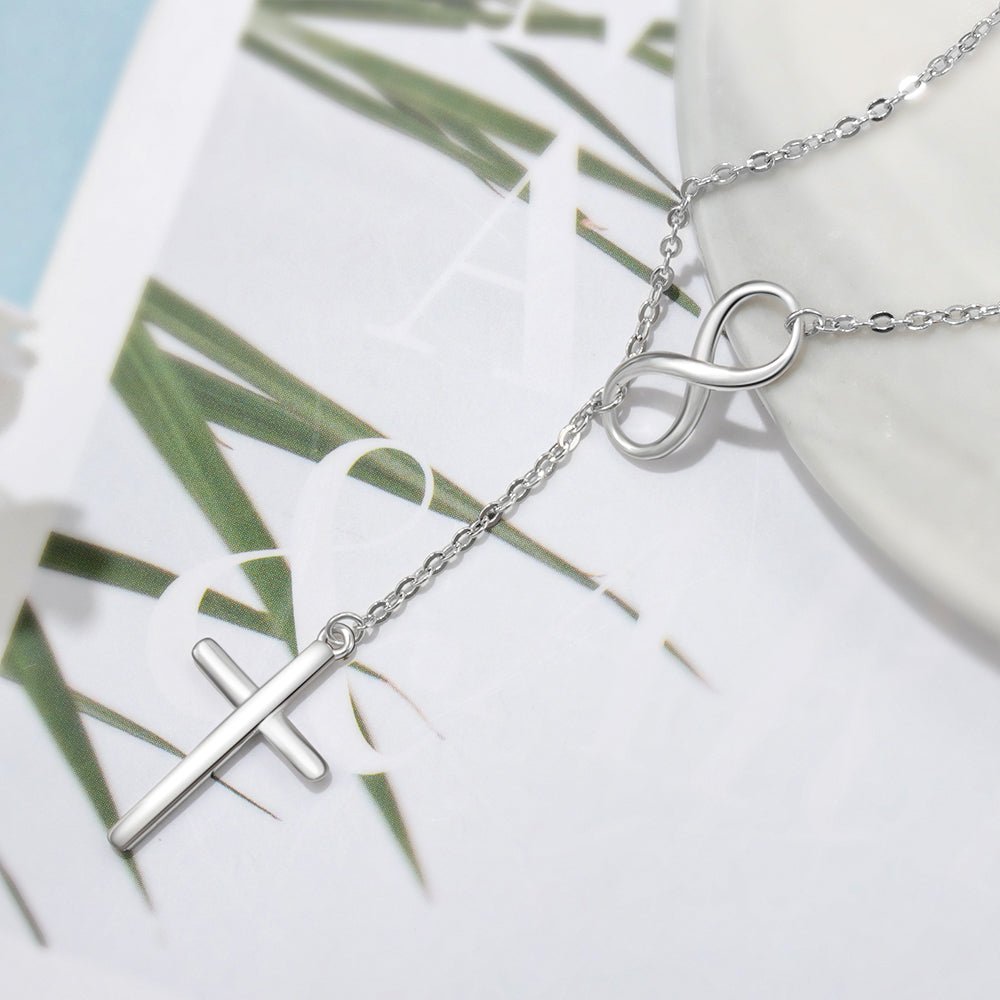 Infinity Cross Necklace - Jesus Passion Apparel