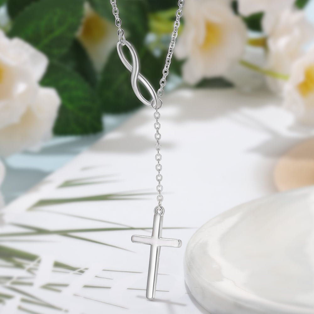 Infinity Cross Necklace - Jesus Passion Apparel