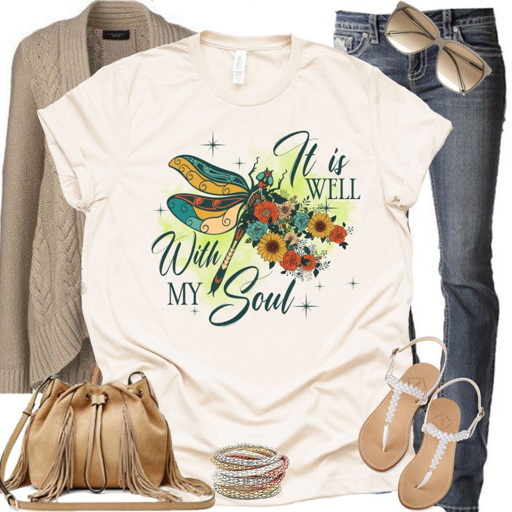 It is Well With My Soul Jersey Short Sleeve T-Shirt - Jesus Passion Apparel