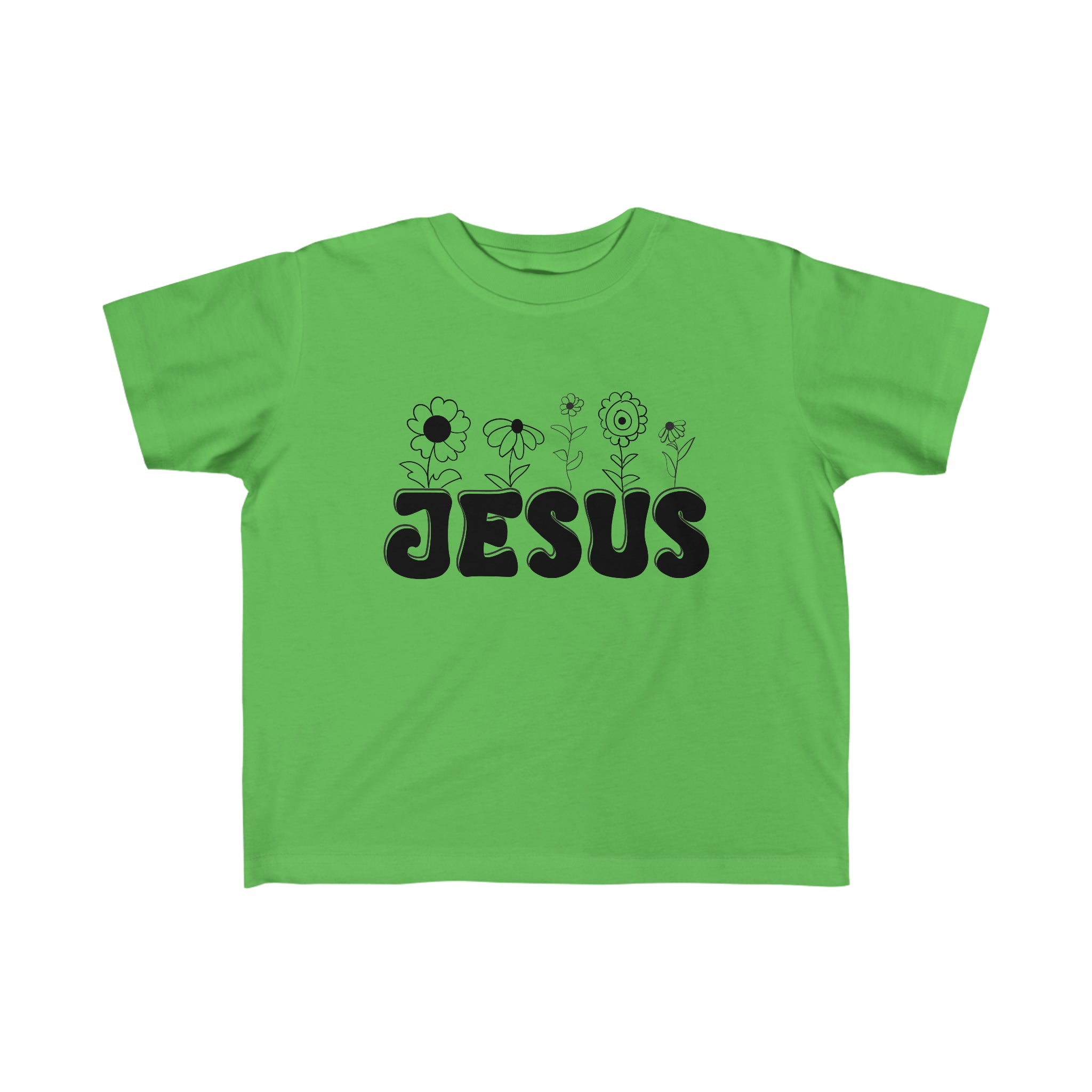 Jesus Flower Garden Toddler's Fine Jersey Tee - Jesus Passion Apparel