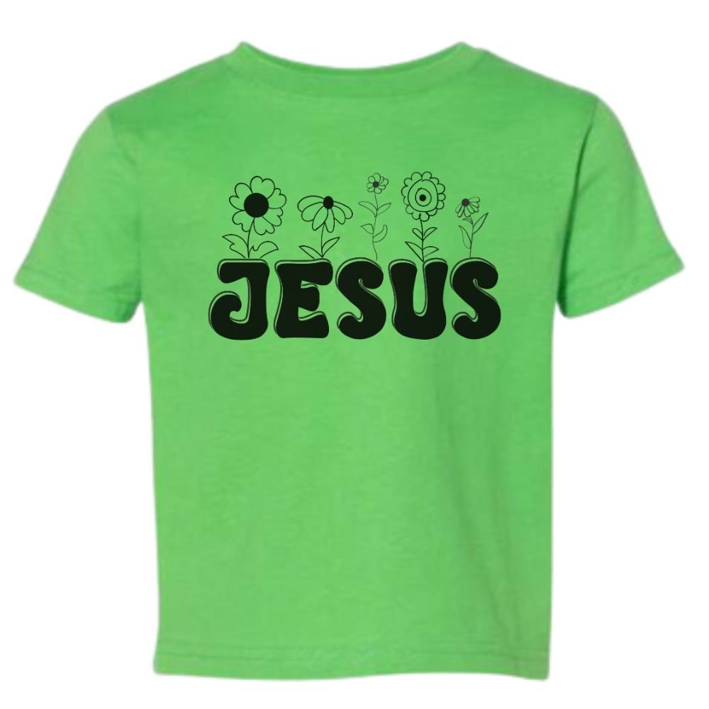 Jesus Flower Garden Toddler's Fine Jersey Tee - Jesus Passion Apparel