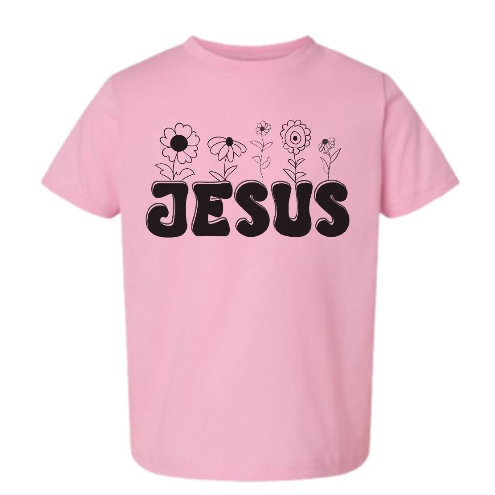 Jesus Flower Garden Toddler's Fine Jersey Tee - Jesus Passion Apparel