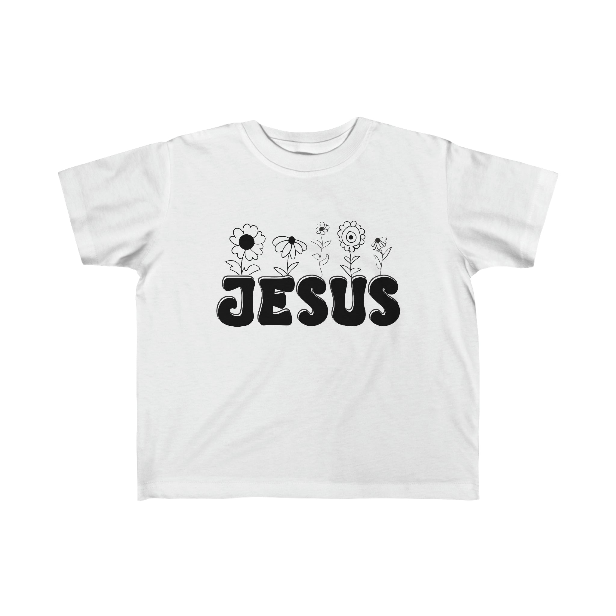 Jesus Flower Garden Toddler's Fine Jersey Tee - Jesus Passion Apparel