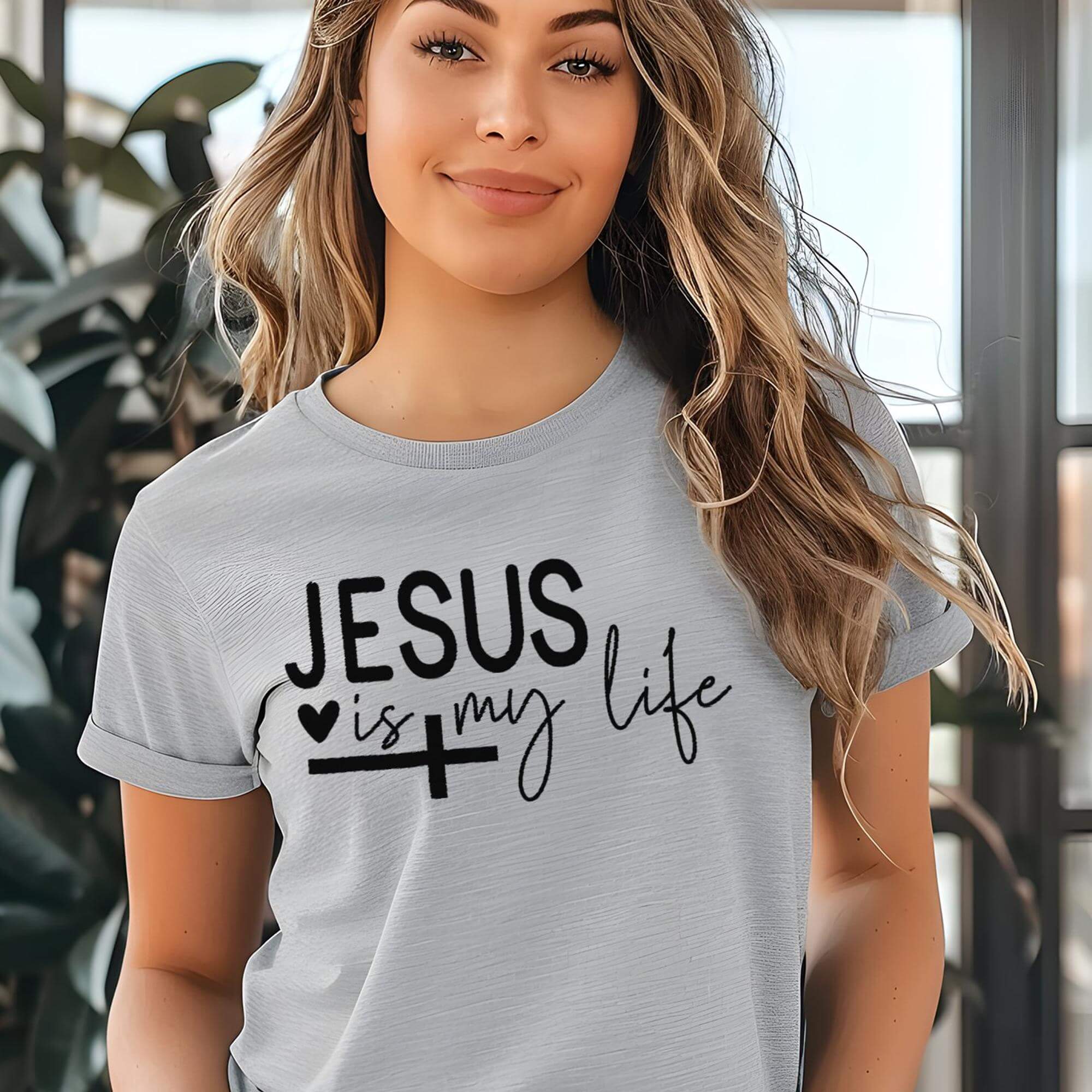 Jesus Is My Life Women's Short Sleeve Tee - Jesus Passion Apparel