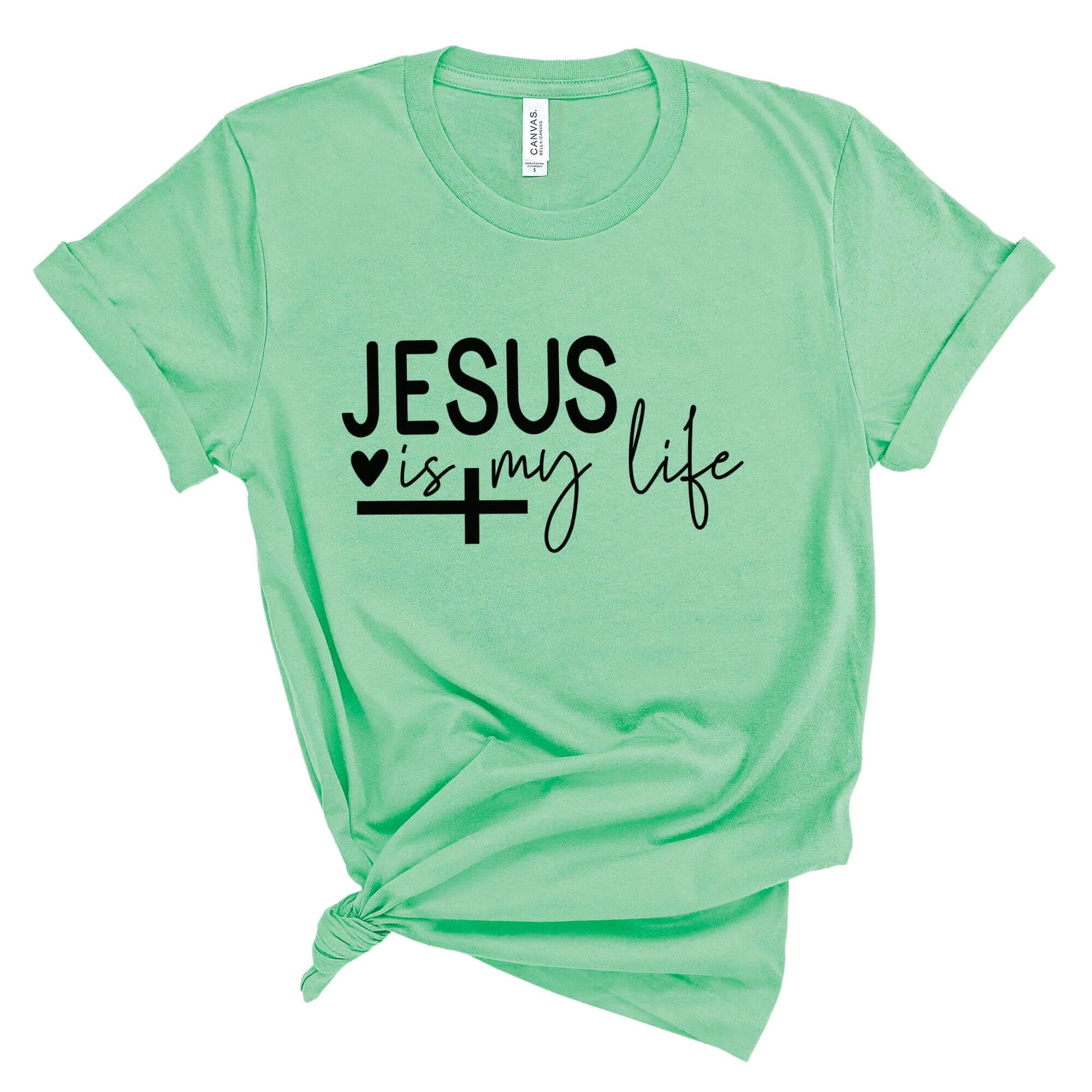 Jesus Is My Life Women's Short Sleeve Tee - Jesus Passion Apparel