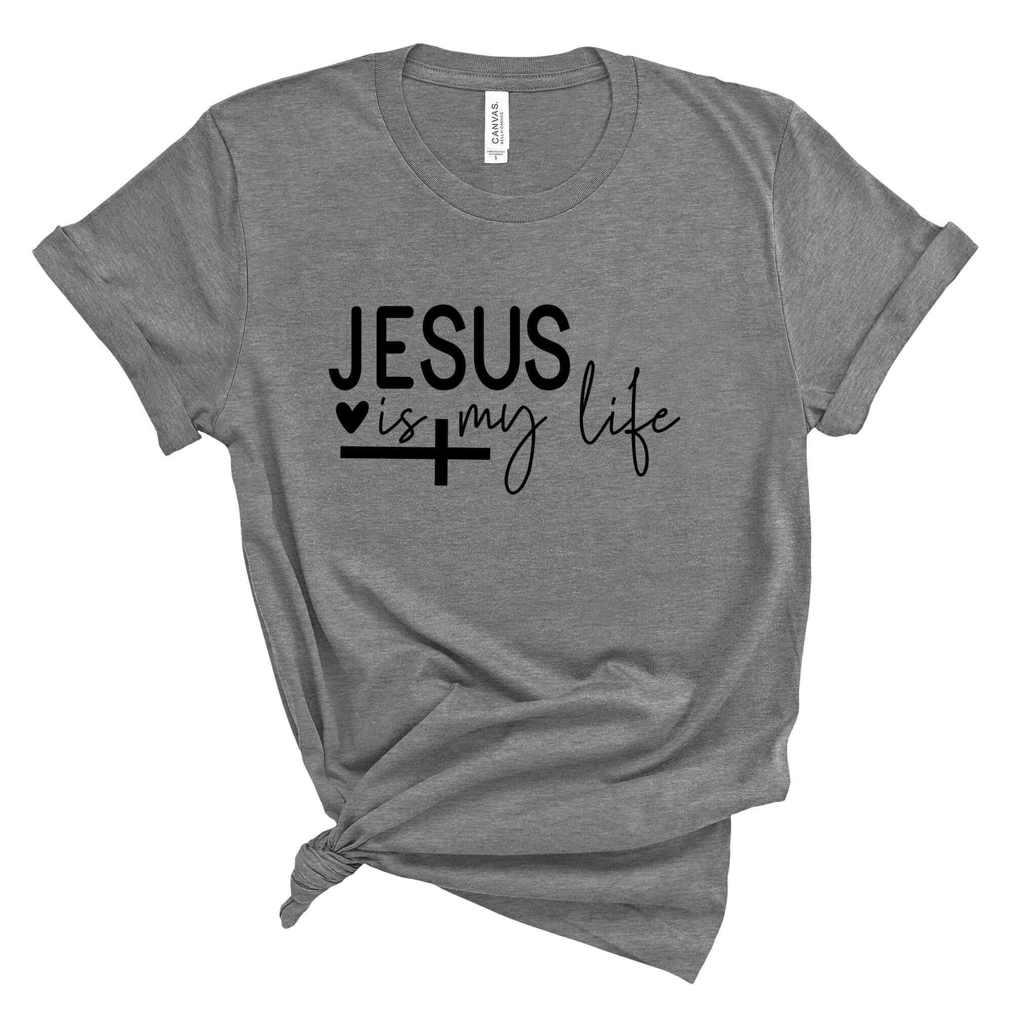 Jesus Is My Life Women's Short Sleeve Tee - Jesus Passion Apparel