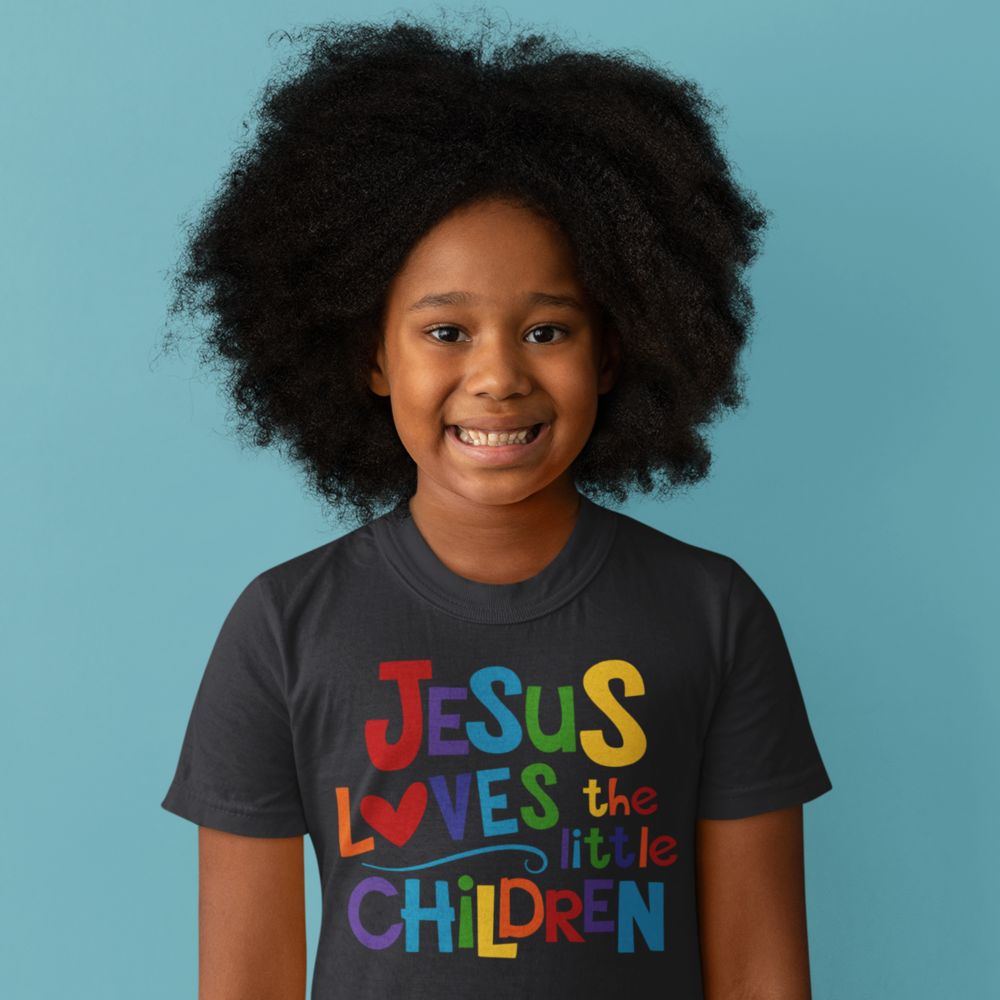 Jesus Loves Little Children Youth Relaxed - Fit T-Shirt - Jesus Passion Apparel