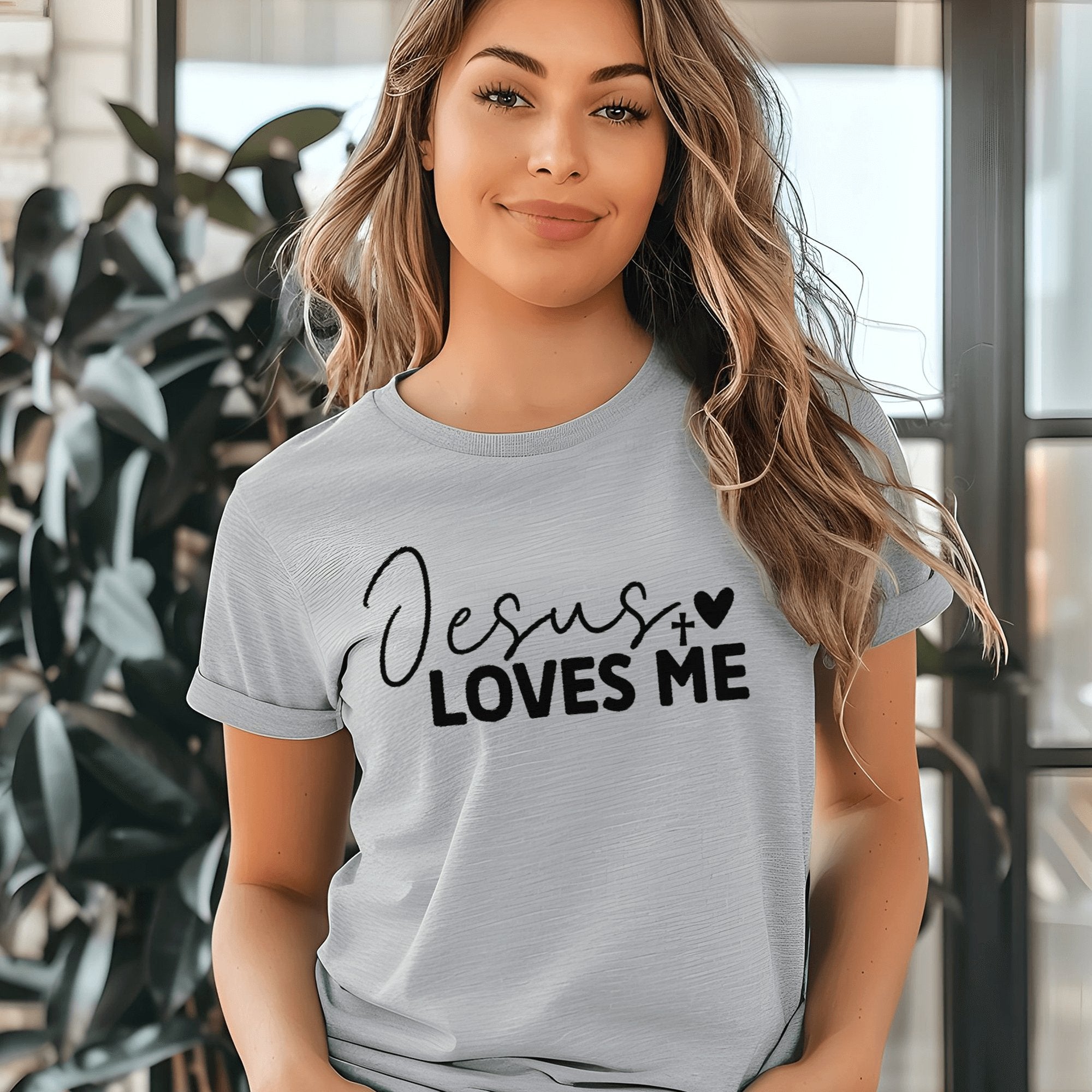 Jesus Loves Me Women's Short Sleeve Tee - Jesus Passion Apparel