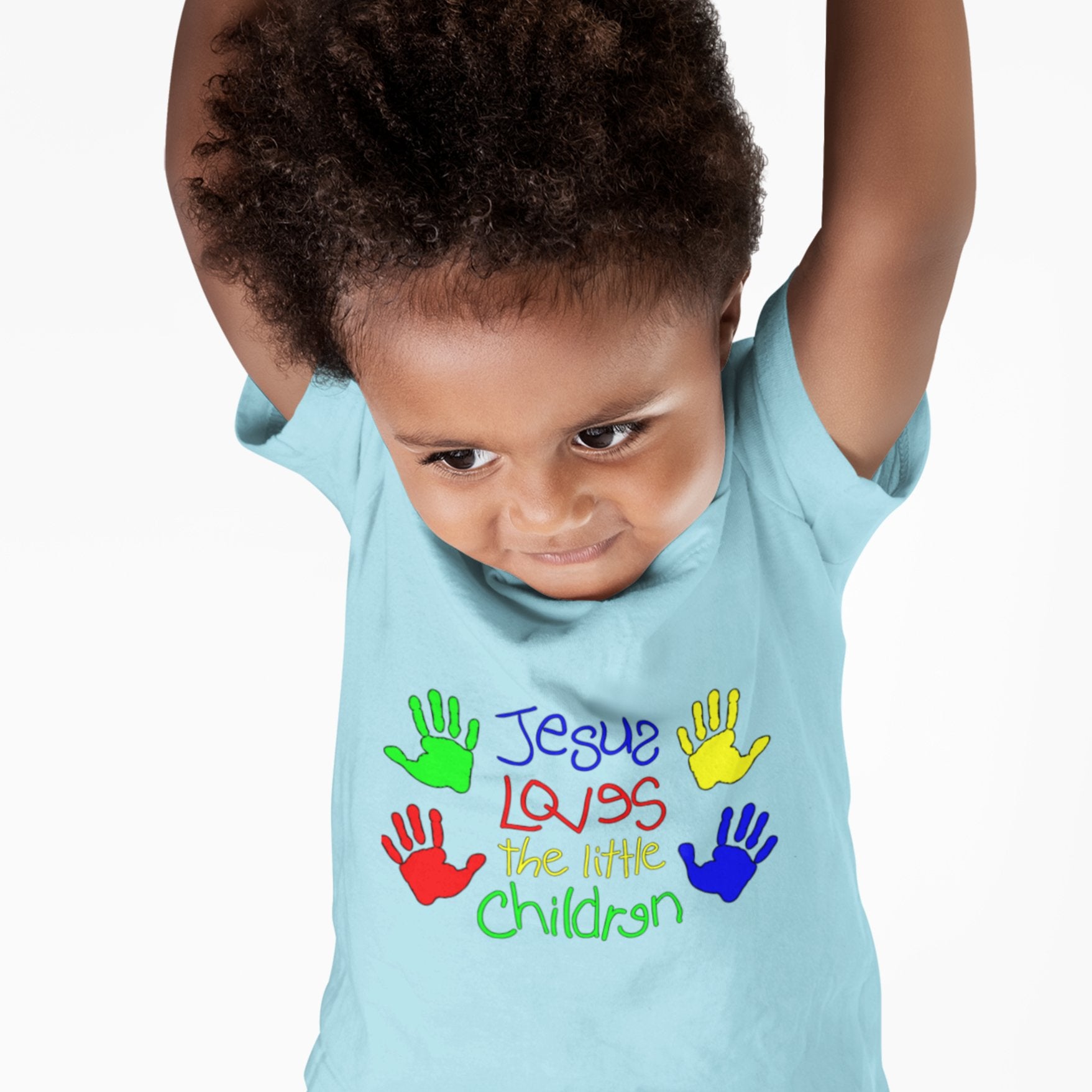 Jesus Loves the Little Children Toddler's Fine Jersey Tee - Jesus Passion Apparel