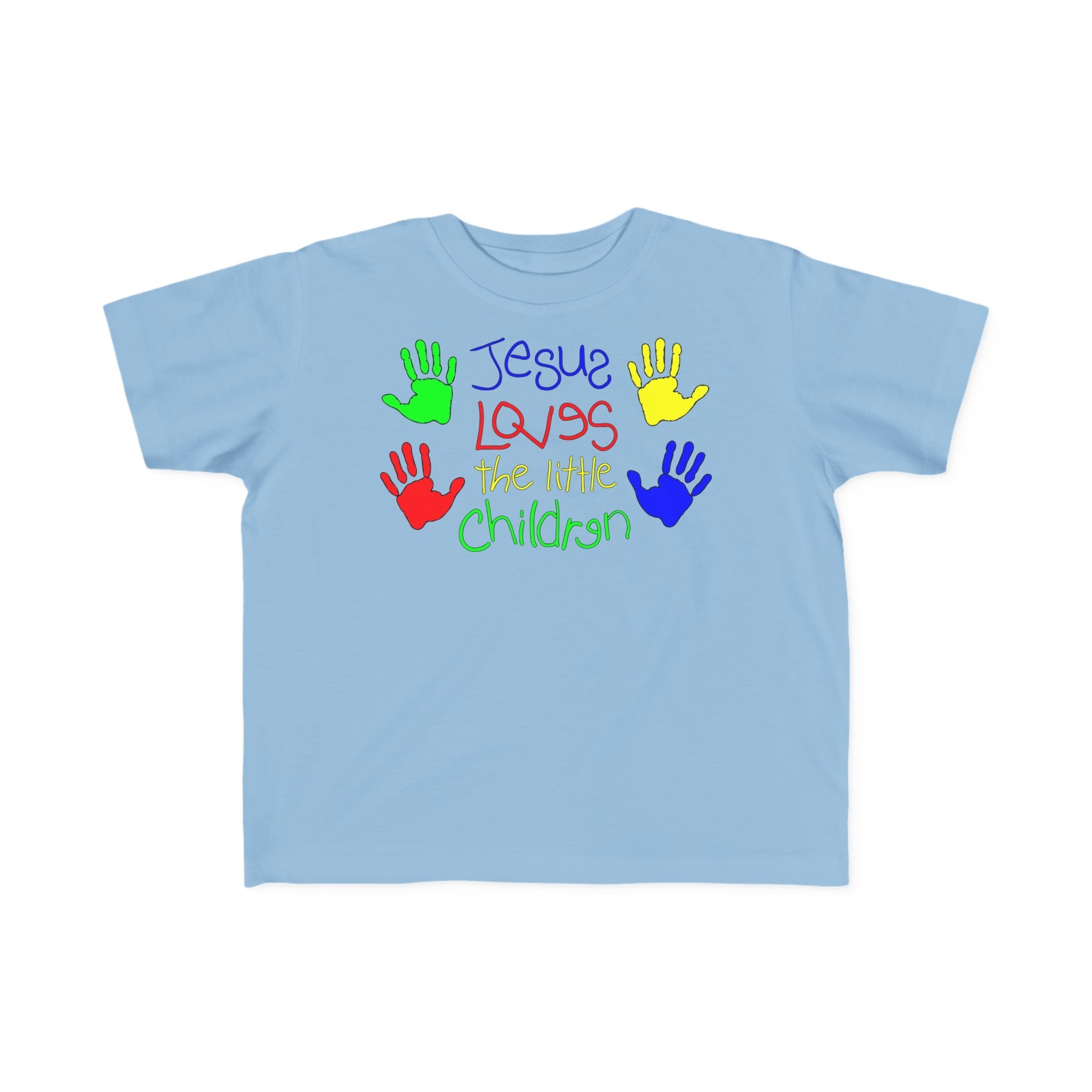 Jesus Loves the Little Children Toddler's Fine Jersey Tee - Jesus Passion Apparel