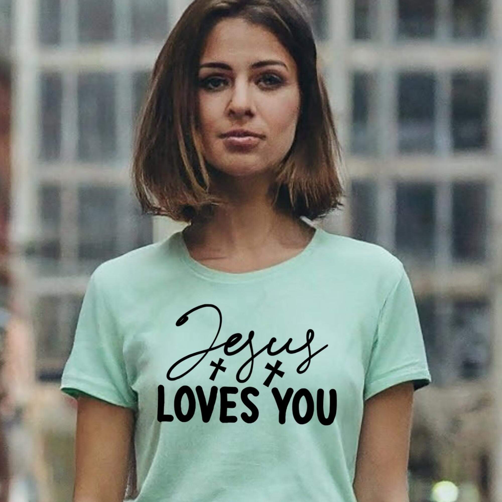 Jesus Loves You Women's Short Sleeve Tee - Jesus Passion Apparel