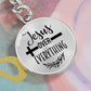 Jesus Over Everything Devotional Keychain - Jesus Passion Apparel