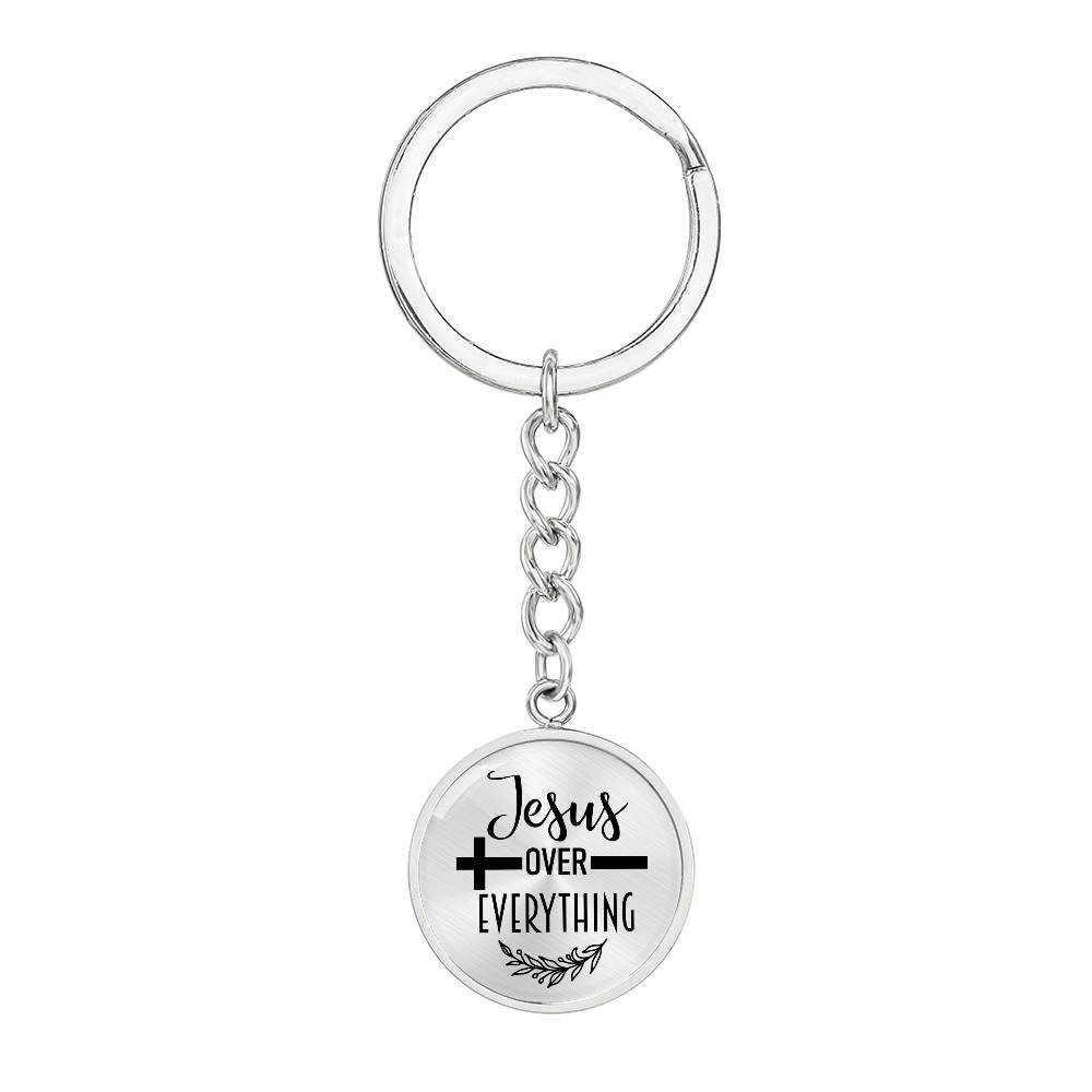 Jesus Over Everything Devotional Keychain - Jesus Passion Apparel