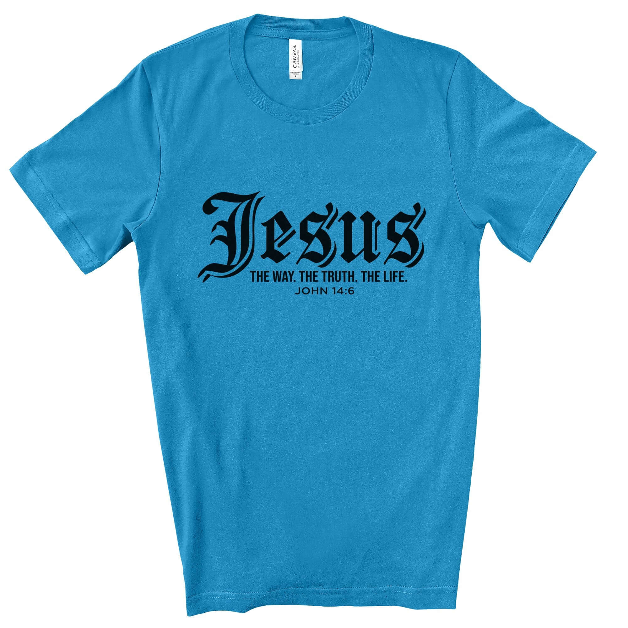 Jesus The Way The Truth The Life John 14 6 Men's Jersey Short Sleeve Tee - Jesus Passion Apparel