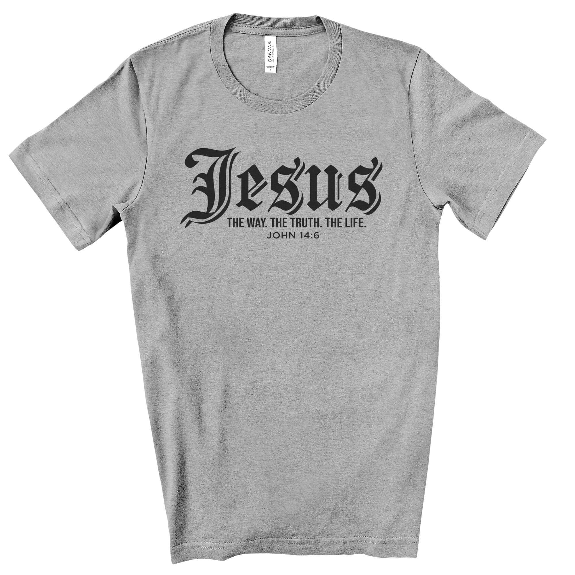 Jesus The Way The Truth The Life John 14 6 Men's Jersey Short Sleeve Tee - Jesus Passion Apparel