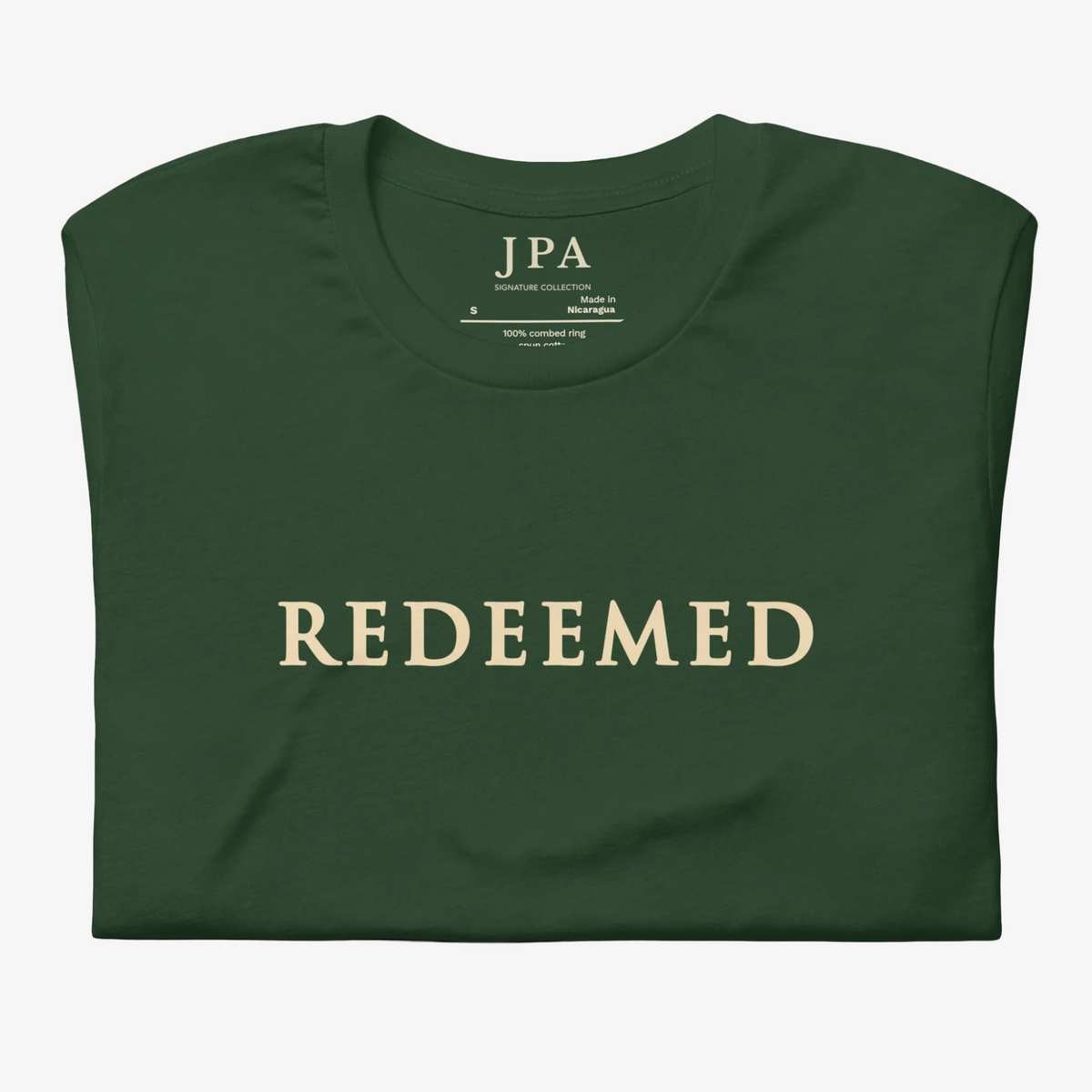 Interior view of Redeemed Tee.