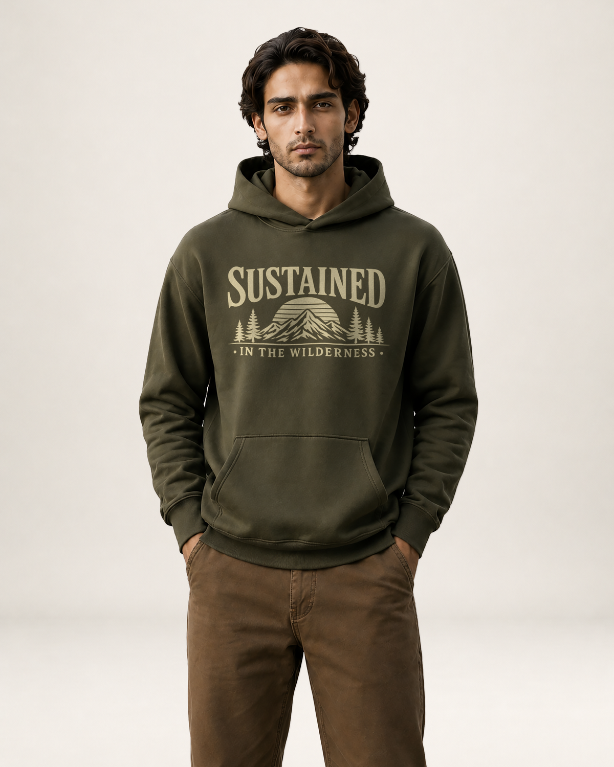 Back view of Sustained Hoodie.