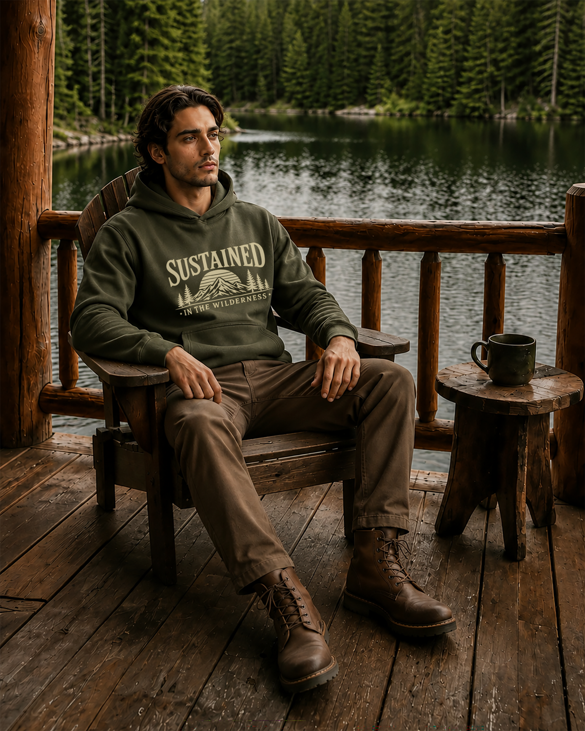 Lifestyle image featuring Sustained Hoodie.