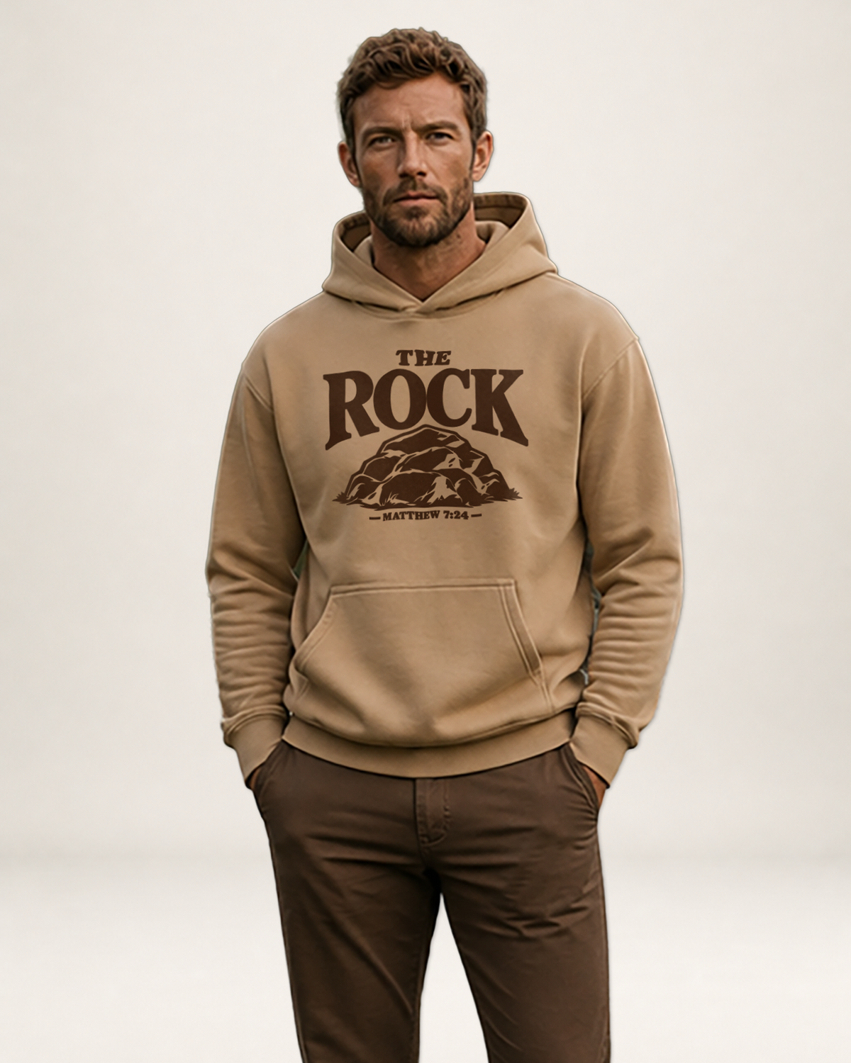 Back view of The Rock Hoodie.