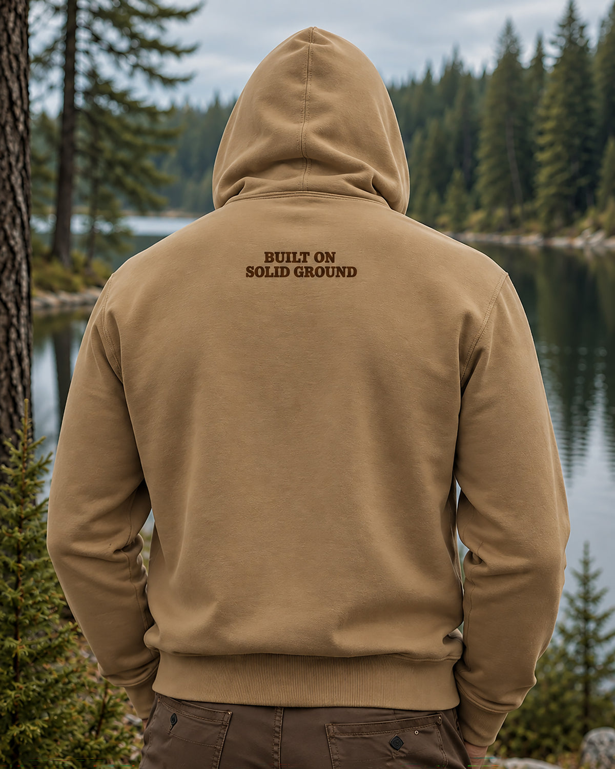 Close-up detail of The Rock Hoodie.